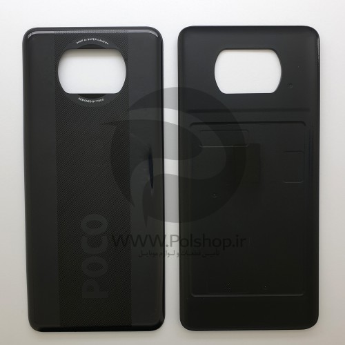 درب پشت شیائومی  POCO X3 مشکی BACK COVER XIAOMI POCO X3 BLACK