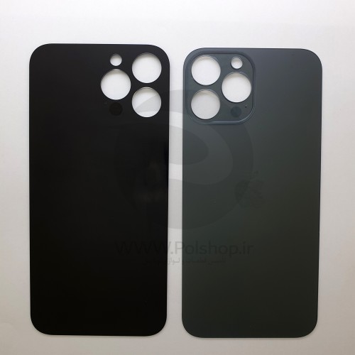 درب پشت  آیفون13 پرو مکس مشکی :  BACK COVER IPHONE 13 PRO MAX BLACK