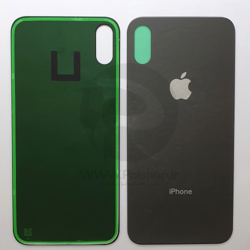 درب پشت ایفون  Xمشکی BACK COVER IPHONE X -10 BLACK 