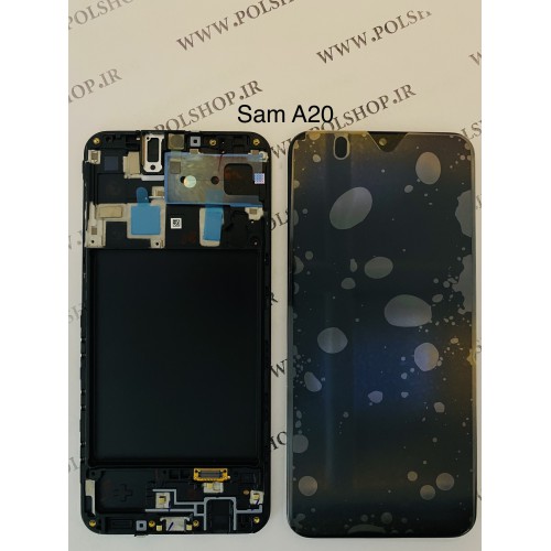  تاچ و ال سی دی اصل شرکت سامسونگ مدل A205 A20 2019 مشکی با فریم		Touch+Lcd Samsung 100% Original A205 (A20 2019  ) B +FRAIM		